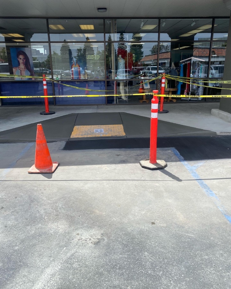 Ensuring accessible routes in parking lots by Breakthrough Ensuring accessible routes in parking lots by Breakthrough