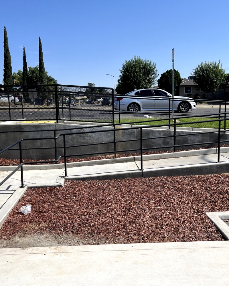 Fresh line striping in Breakthrough Groundworks parking lot Fresh line striping in Breakthrough Groundworks parking lot